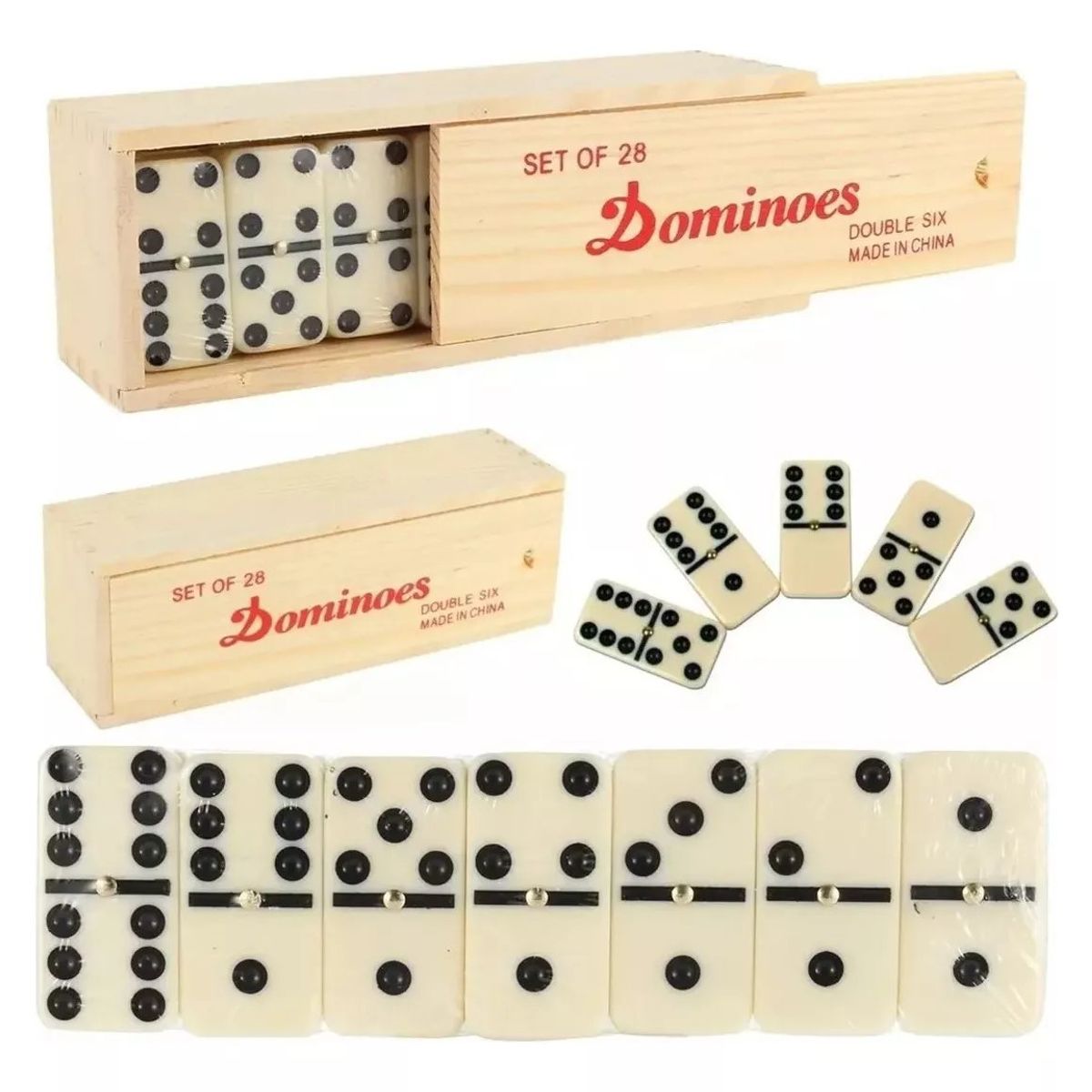 GENERICO - Caja juego domino de 28 piezas