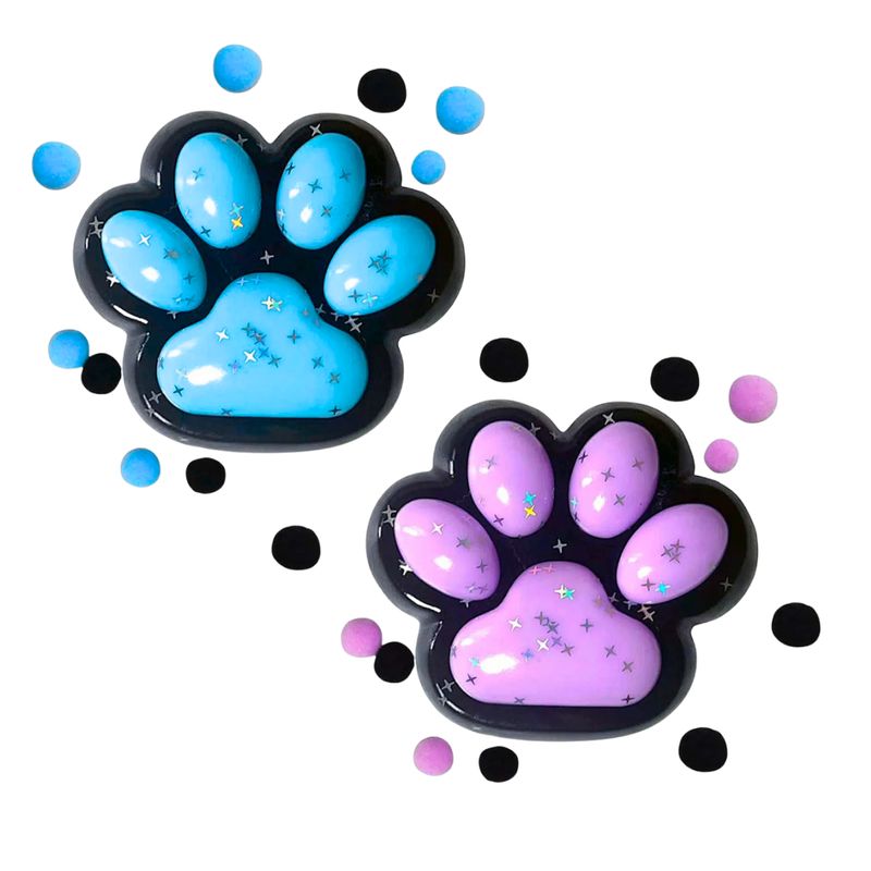 GENERICO - Squishy Pegajosa Patita De Gato Set De 2 Juguete Antiestrés