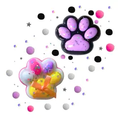 GENERICO - Squishy Pegajosa Patita De Gato Set De 2 Juguete Antiestrés
