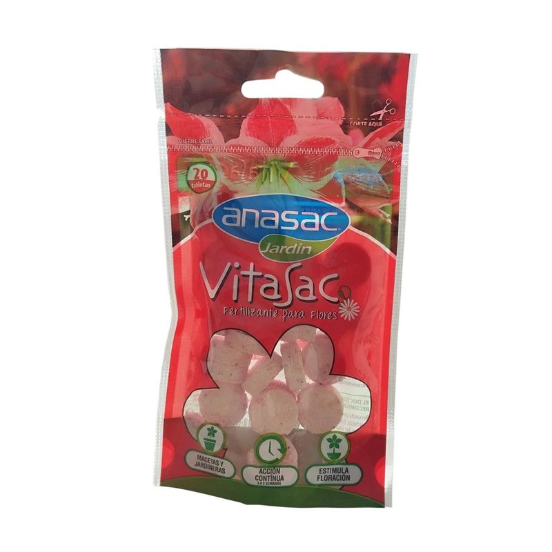 GENERICO - FERTILIZANTE PARA FLORES VITASAC 20 TABLETAS