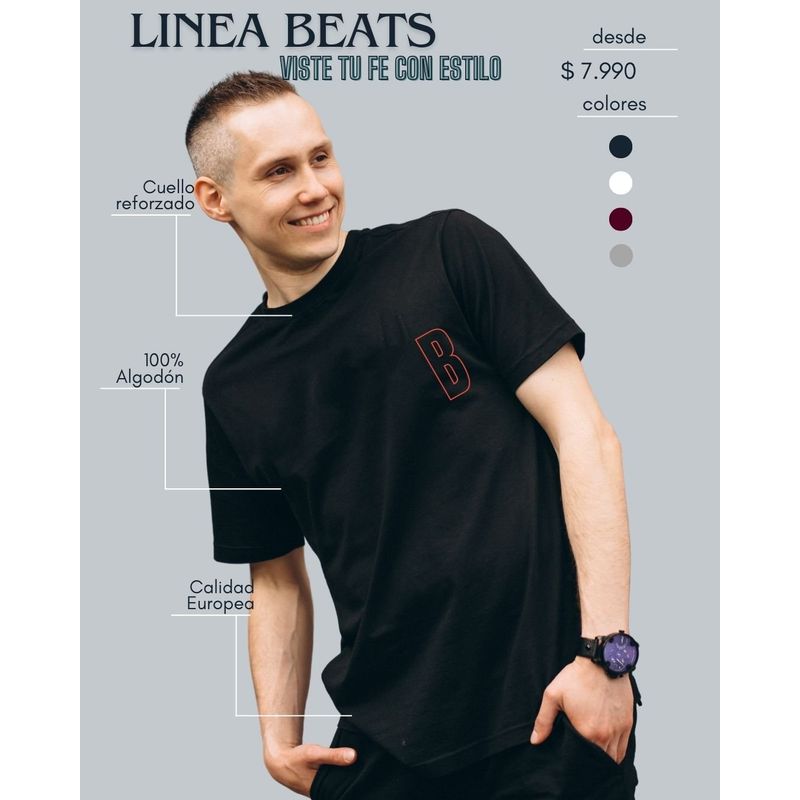 GG GOODGOODS - Polera Beats Cristiana Belive Algodón Calidad Europea_.
