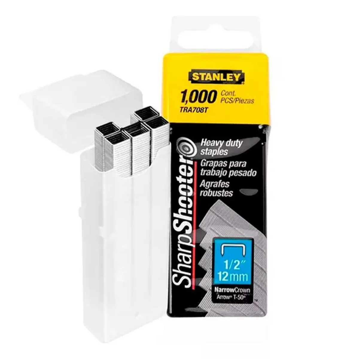 STANLEY - Grapas Para Trabajo Pesado 12 1000un Stanley Tra708t