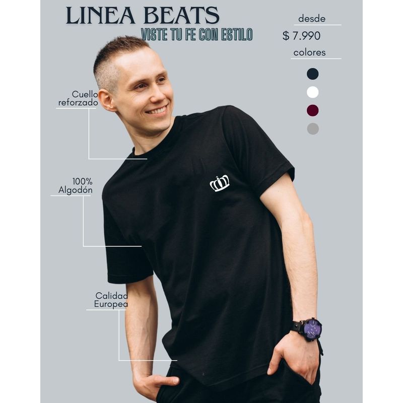 GG GOODGOODS - Polera Beats Cristiana Lord of Lords Algodón Calidad Europea
