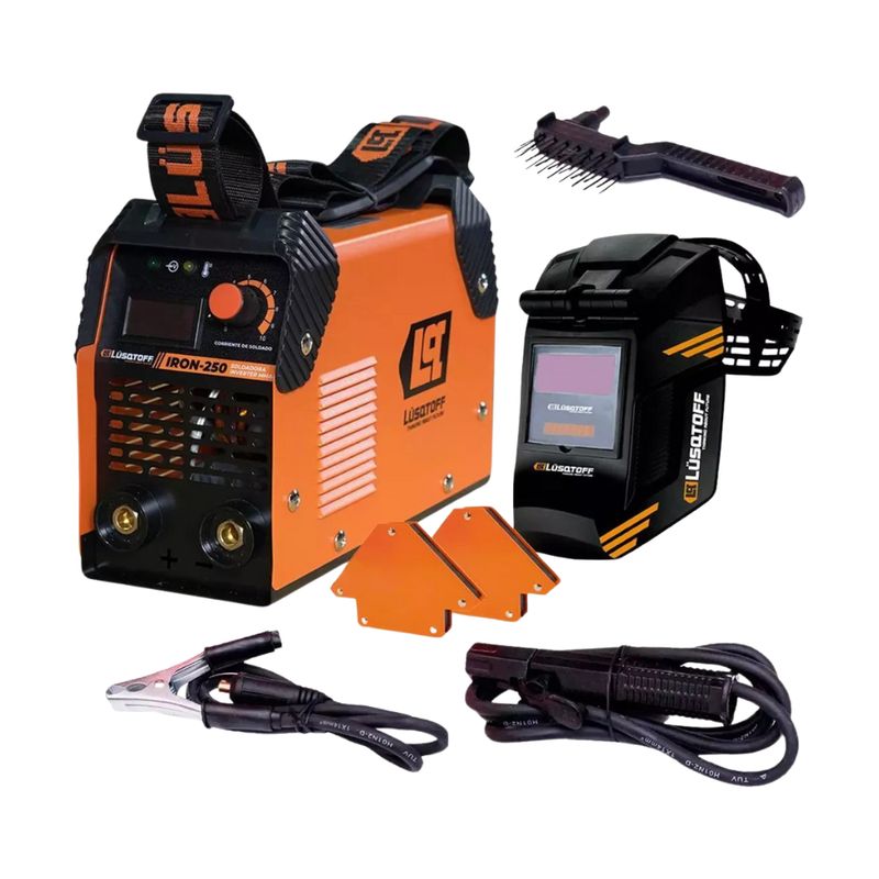 LUSQTOFF - Soldadora Inverter Lusqtoff Mma 180amp mas Mascara Antistick