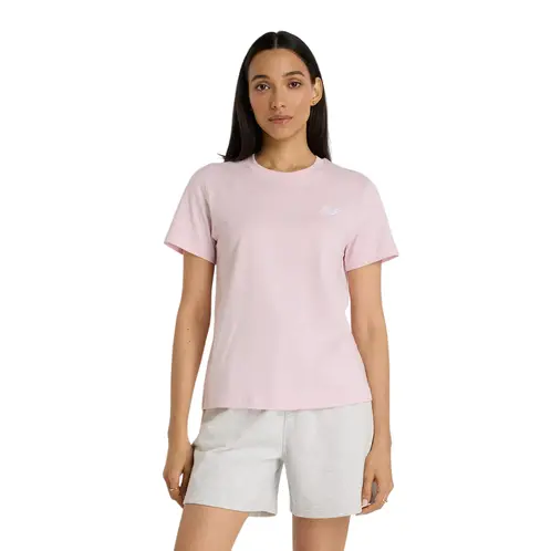 NEW BALANCE - Polera Lifestyle Mujer Sport Essentials Rosada