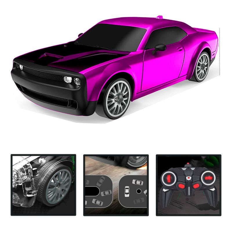 IPLAY - Auto Control Remoto Speed Drift Derrape 2,4 ghz Fucsia
