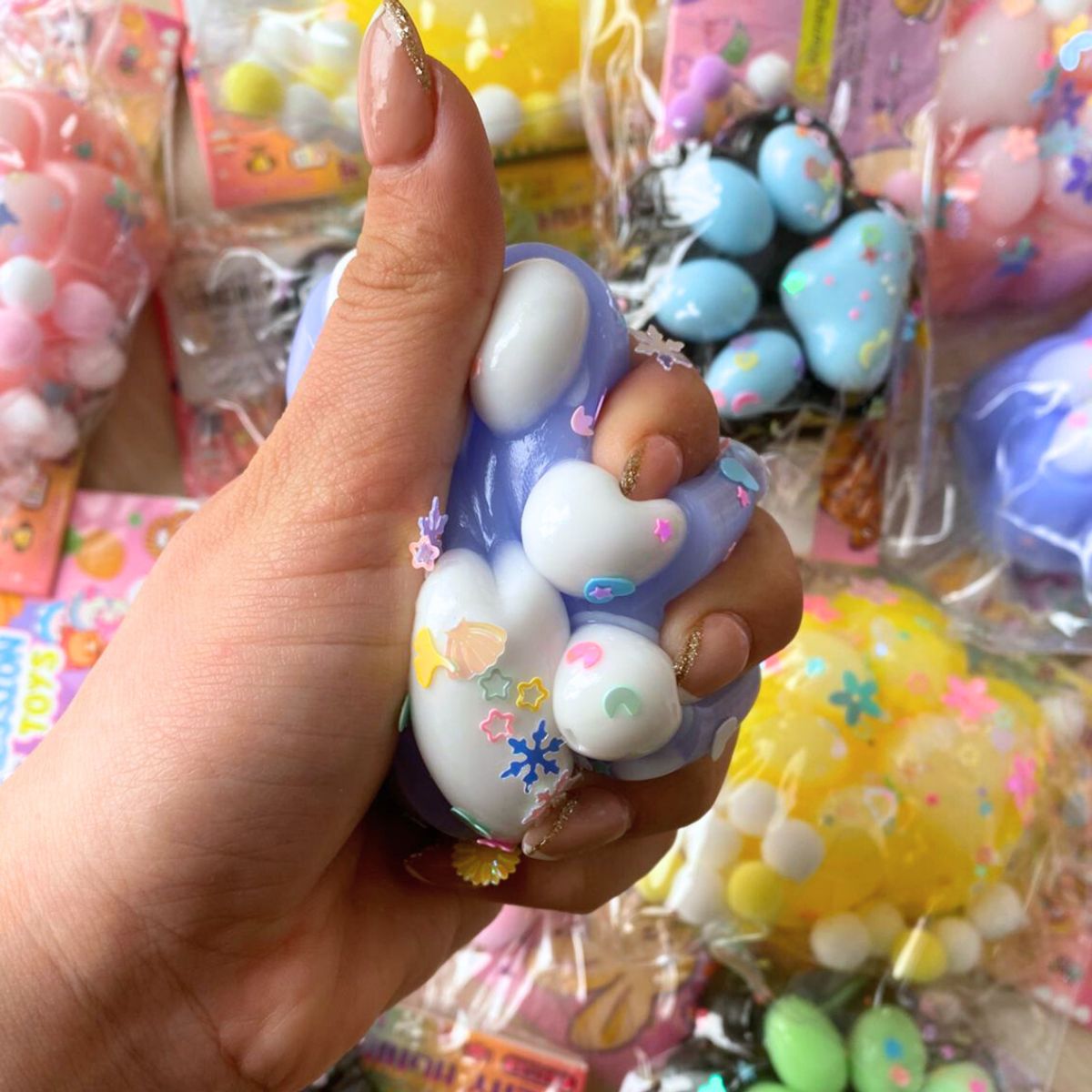 GENERICO - Squishy Patita De Gato Pegajosa Juguete Antiestrés