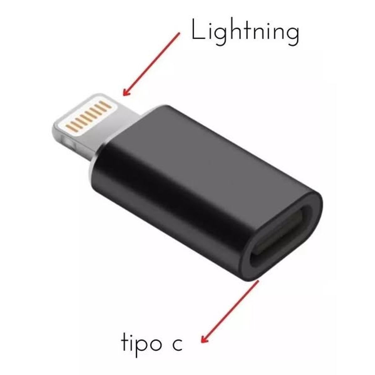 GENERICO - Adaptador compatible con iPhone lighting a USB
