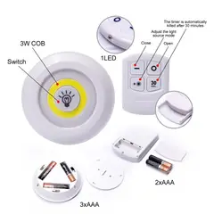 MOVI - Set 3 Luces led de emergencia con control remoto y temporizador