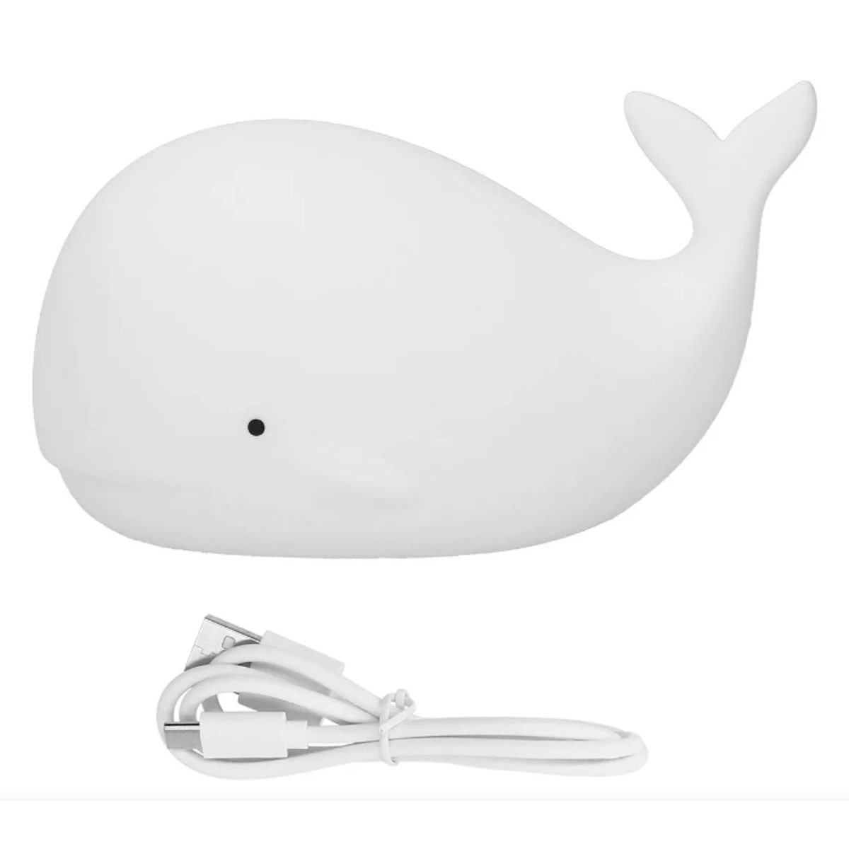 GENERICO - Lámpara ballena espanta cuco niños touch silicona espantacuco