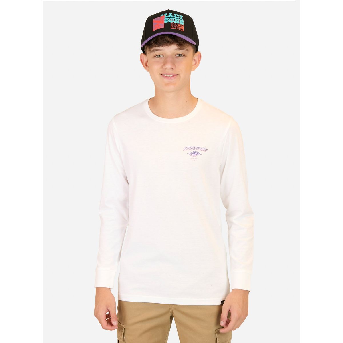 MAUI AND SONS - Polera ML Tiki Power Blanco Infantil Maui And Sons - Blanco