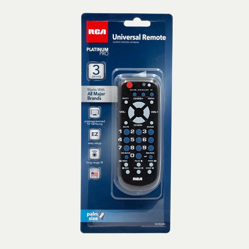 RCA - Control Remoto RCA 3 Funciones con Botones Grandes RCA503BE