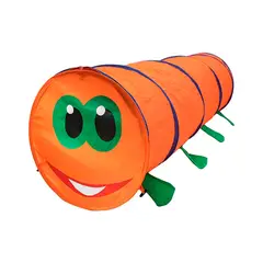 GENERICO - Carpa Infantil Túnel Gateo Naranjo Caterpillar RP9116O
