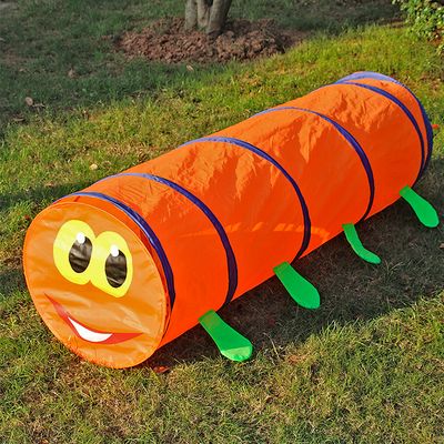 Imagen 2 del producto Carpa Infantil Túnel Gateo Naranjo Caterpillar RP9116O