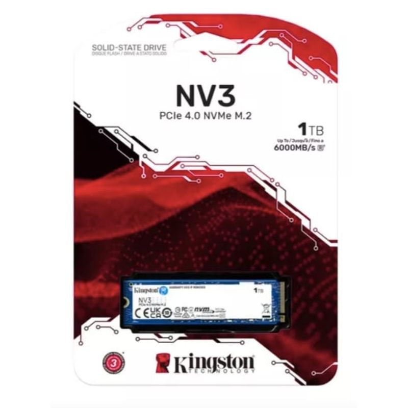 GENERICO - Ssd Kingston Nv3, M.2 2280, Nvme 4.0 Gen 4x4 1 Tb