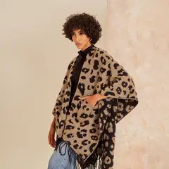 LOUNGE - Capa Animal Print Mujer