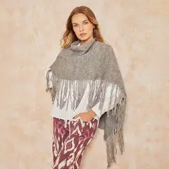 LOUNGE - Capa Lana Flecos Mujer