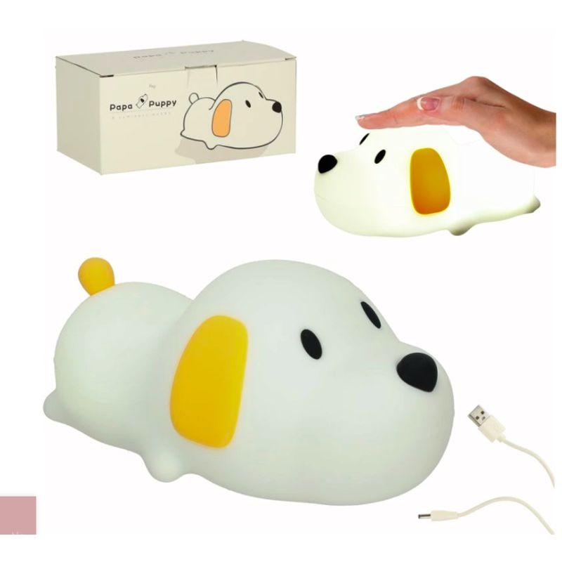 GENERICO - Lámpara Perro Perrito espanta cuco led  niños touch silicona