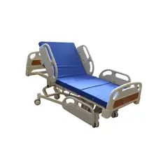 GLOMED - Cama Clínica Eléctrica 5 Posiciones Dlux + Colchón Pvc 8cm