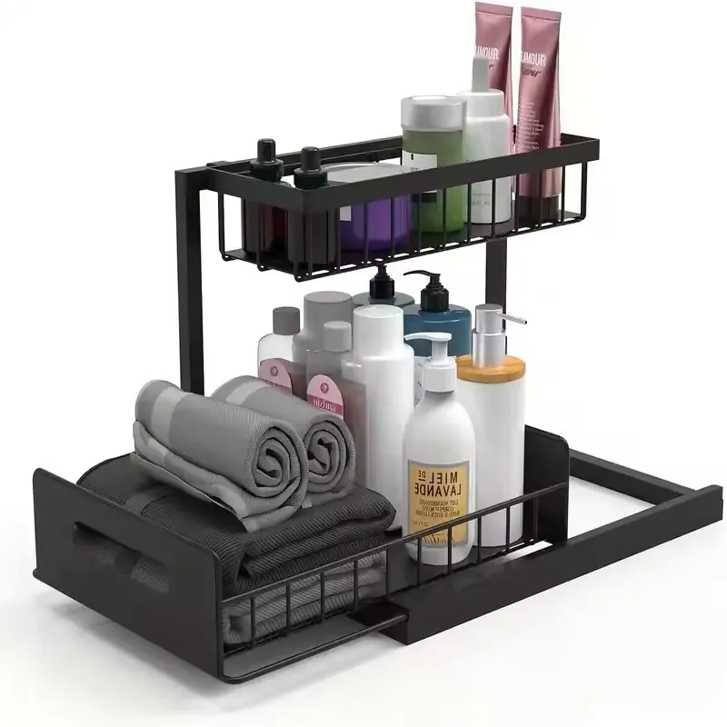 WAKESHOME - Rack Organizador Debajo Del Fregadero Para Cocina O Baño