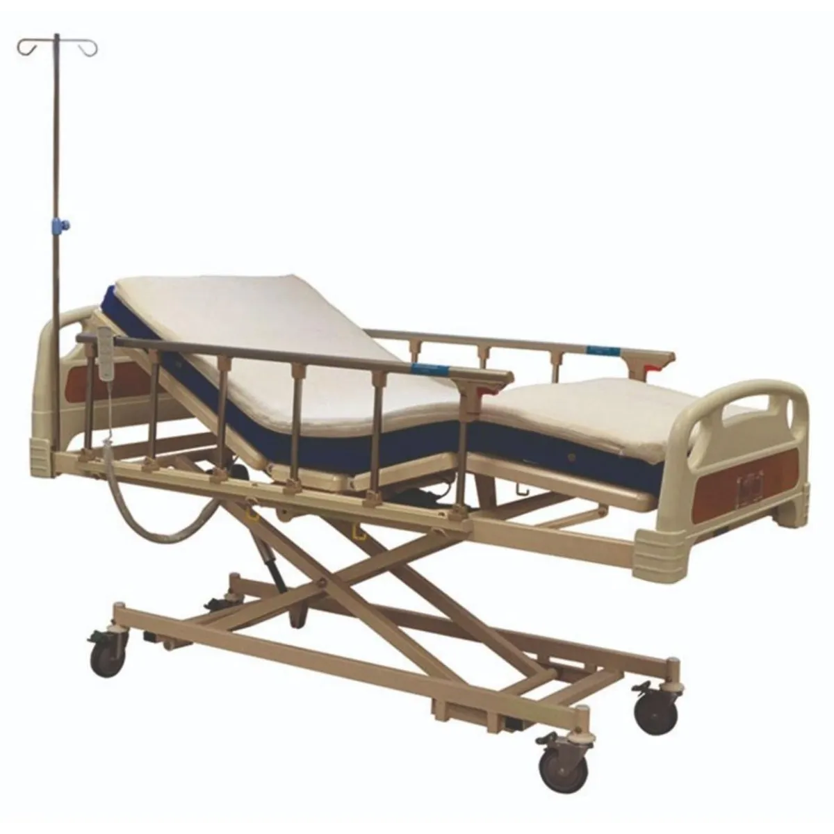 GLOMED - Catre Eléctrico 3 Posiciones + Colchón Impermeable + Topper