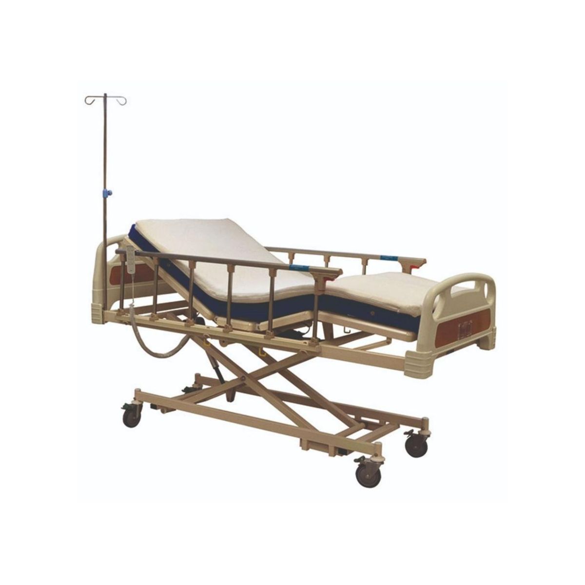 GLOMED - Catre Eléctrico 3 Posiciones + Colchón Impermeable + Topper