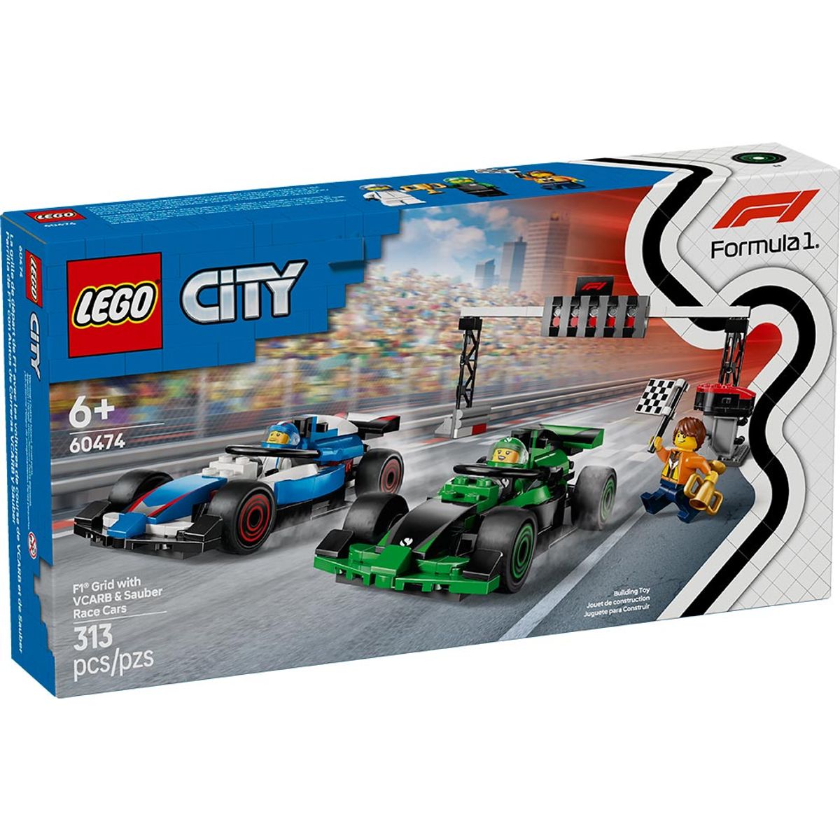 LEGO - LEGO PARRILLA DE F1® CON AUTOS DE CARRERAS VCARB Y SAUBER