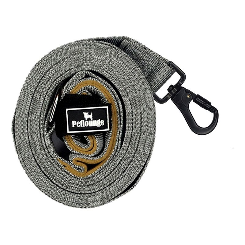 PETLOUNGE - Correa De Paseo Adiestramiento Para Perros Petlounge 5m Gris