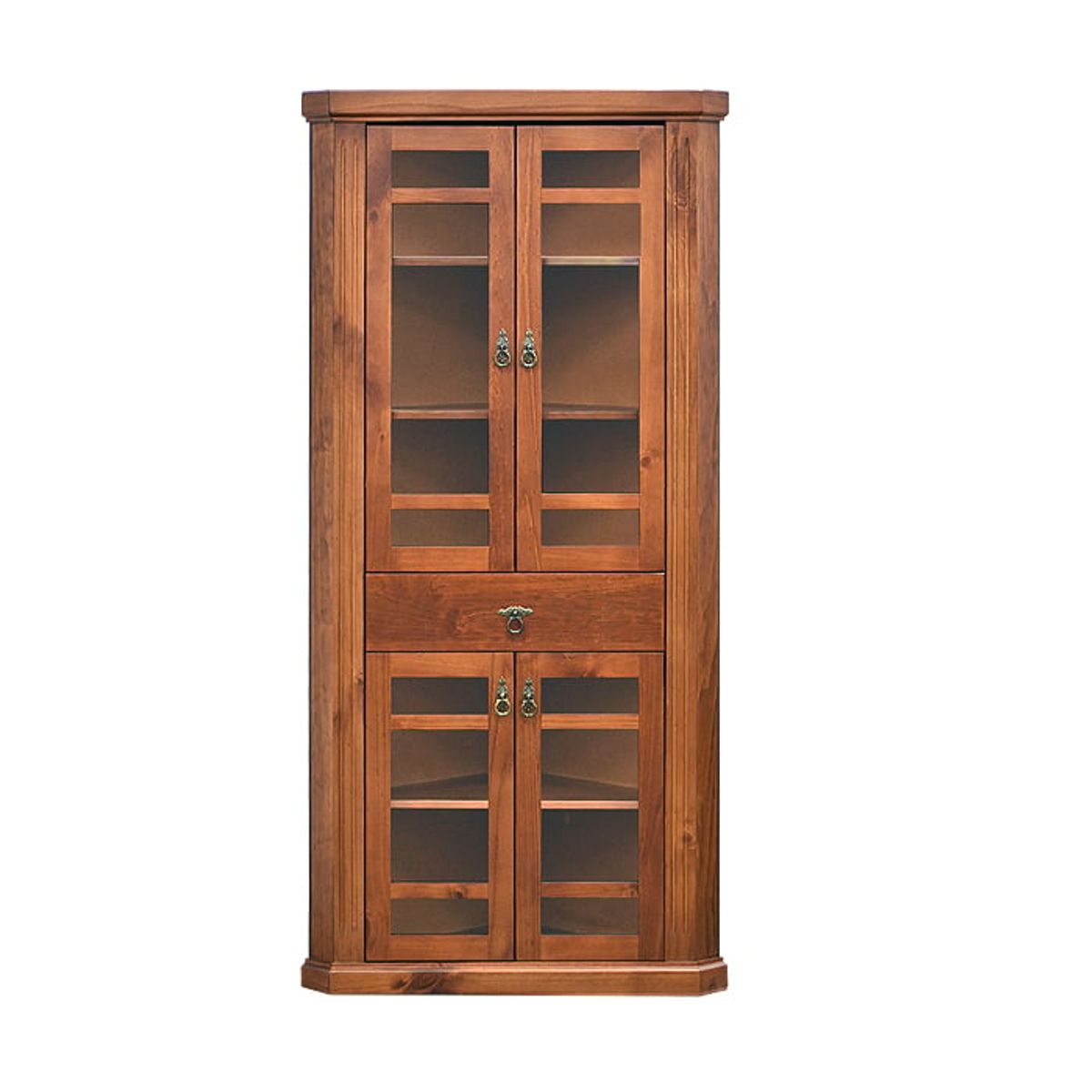 MSA MUEBLES SANTA ANA - Vitrina Esquinero 1 Cajón Maxi MM