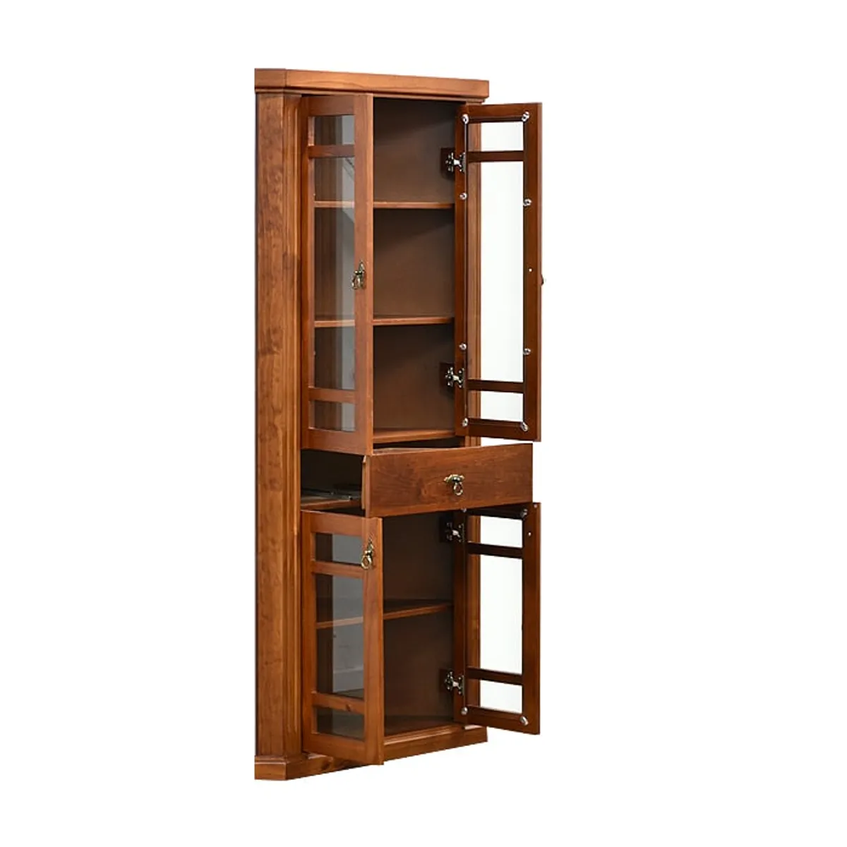 MSA MUEBLES SANTA ANA - Vitrina Esquinero 1 Cajón Maxi MM