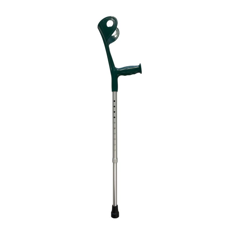 MAXCARE - Bastón Europeo Codera Fija Kids - Verde MAXCARE