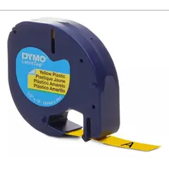 DYMO - Cinta rotuladora Letratag amarilla 12 mm 4 mt