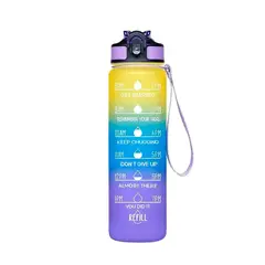 SDFIT - Botella de agua motivacional 1 litro deportiva