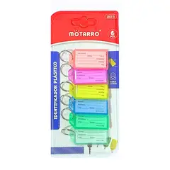 MOTARRO - Llaveros Etiquetas Identicadoras Pack De 6 Uni