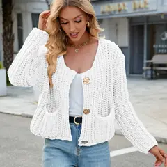 TIOZONEY - Cárdigan de otoño para mujer