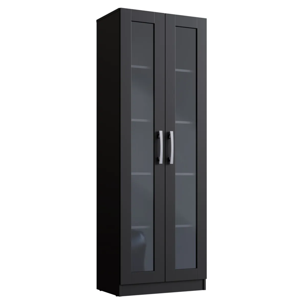 BE DESIGN - Vitrina 2 Puertas Negro Moveli