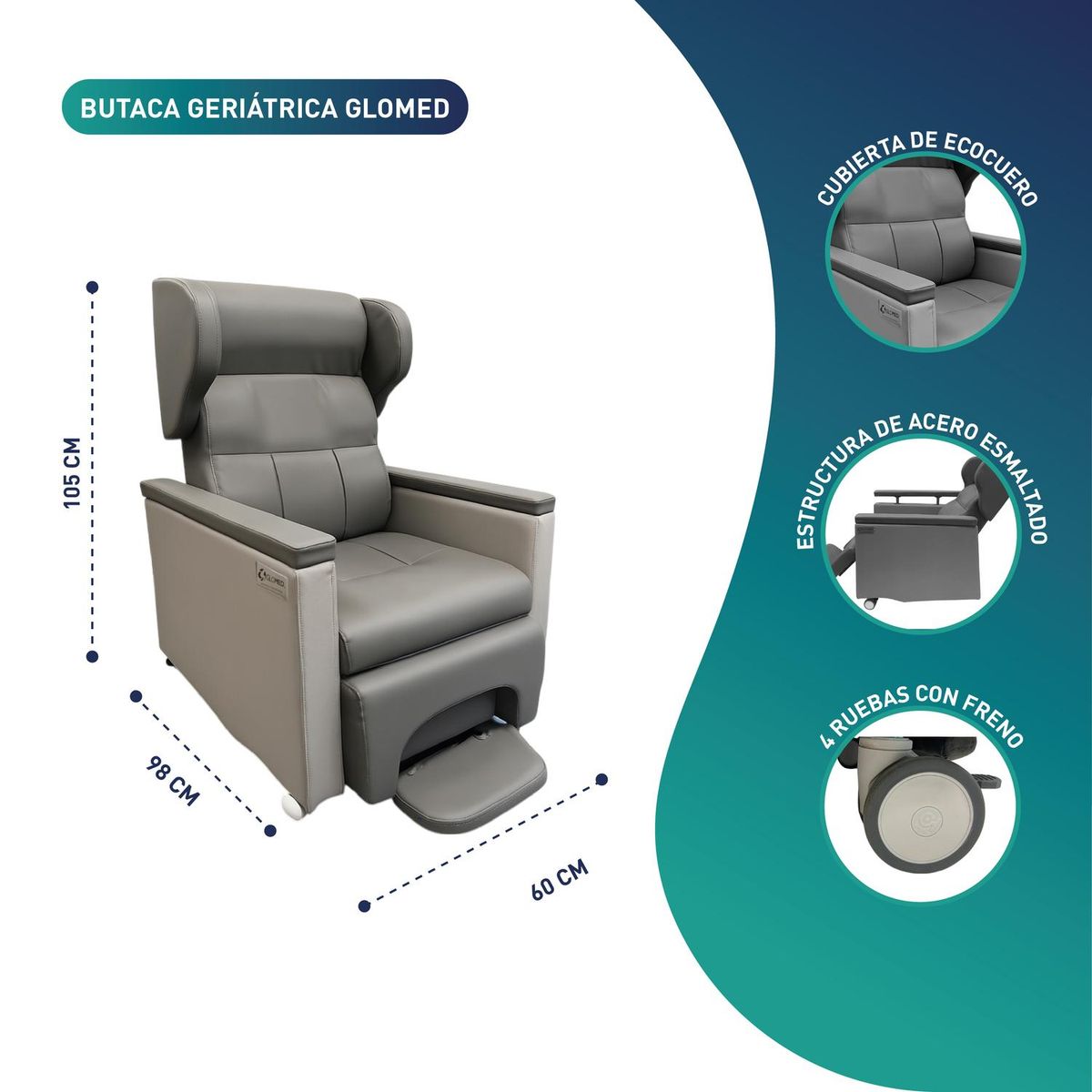 GLOMED - Butaca Geriátrica Glomed GLOMED