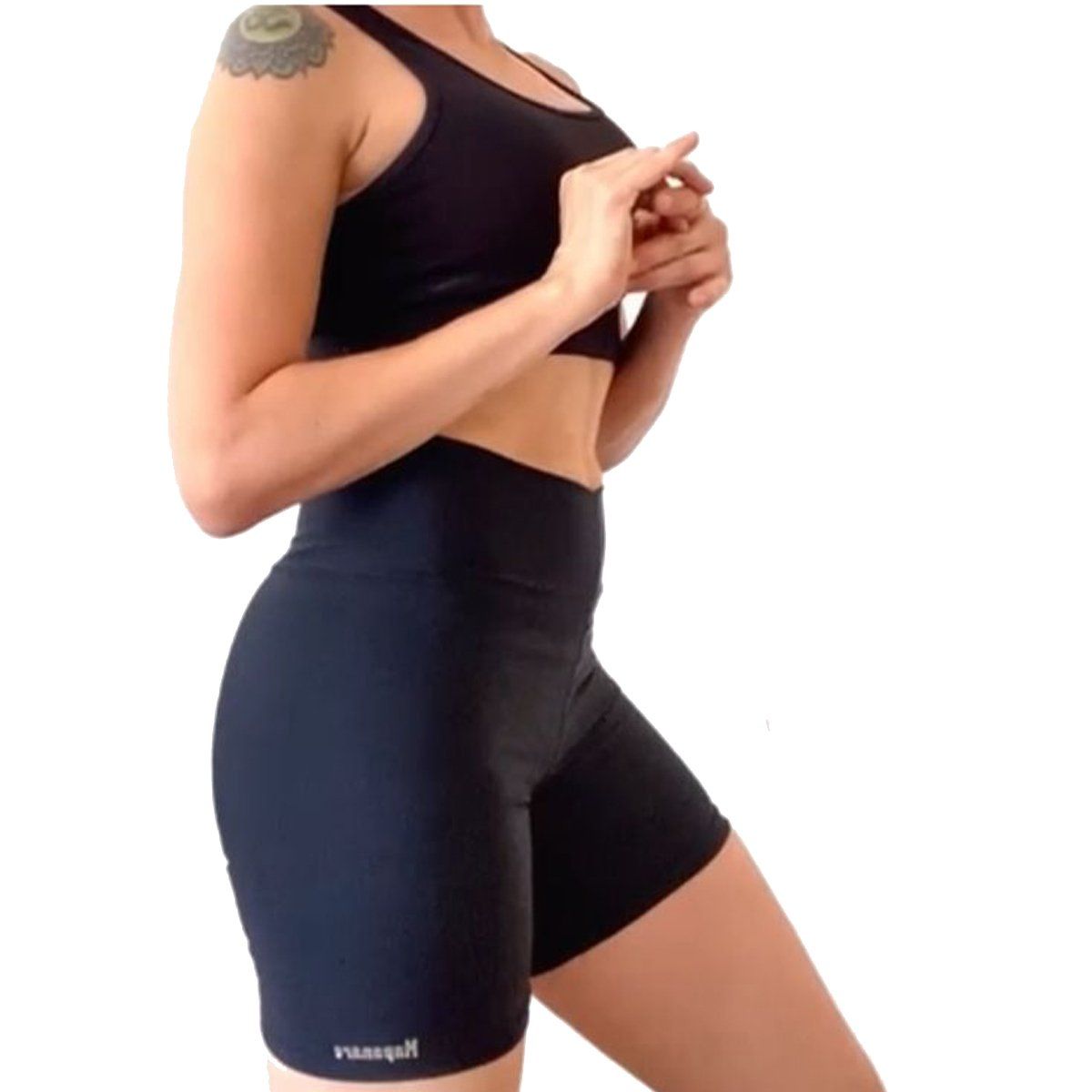 CREA PRINT - Calzas Corta  marca Mapanare SHORT SUPLEX  NEGRO