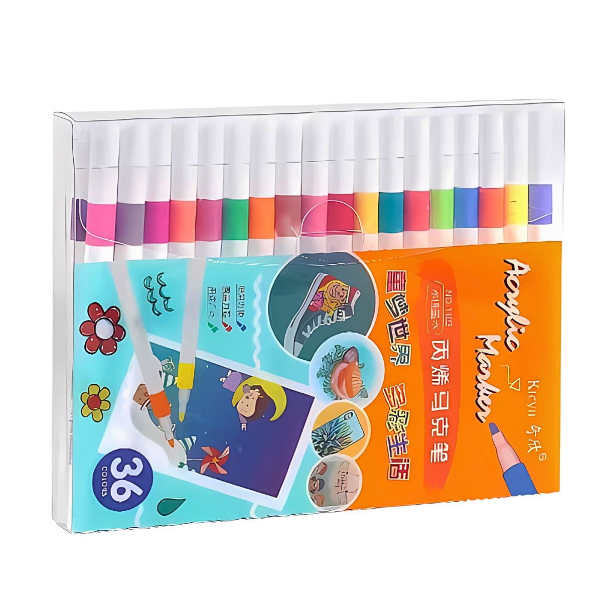 MOTARRO - Plumones Acrílicos 36 Colores Toda Superficie Alta Calidad