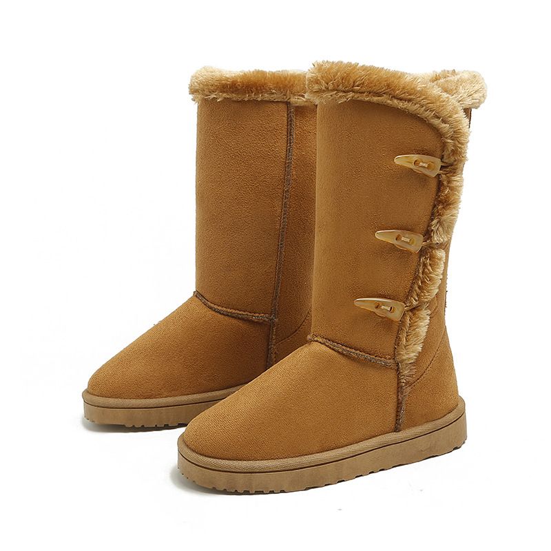 TIOZONEY - Botas Forradas Por Dentro En Chiporro Altas