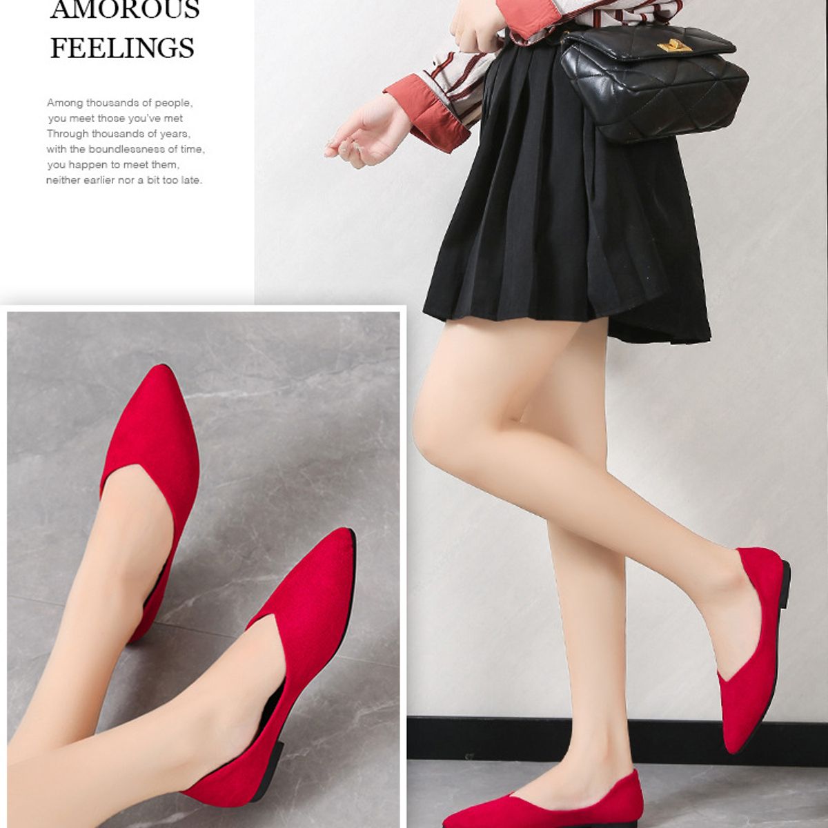 TIOZONEY - Sandalia Mujer -Rojo