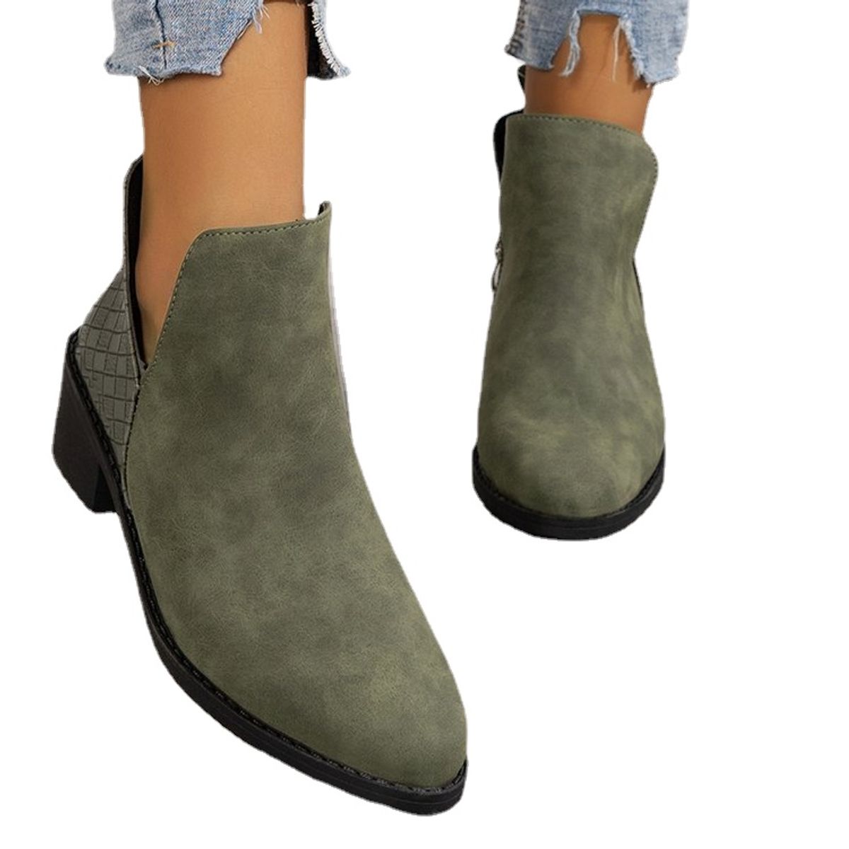 TIOZONEY - Botin De Mujer Moda