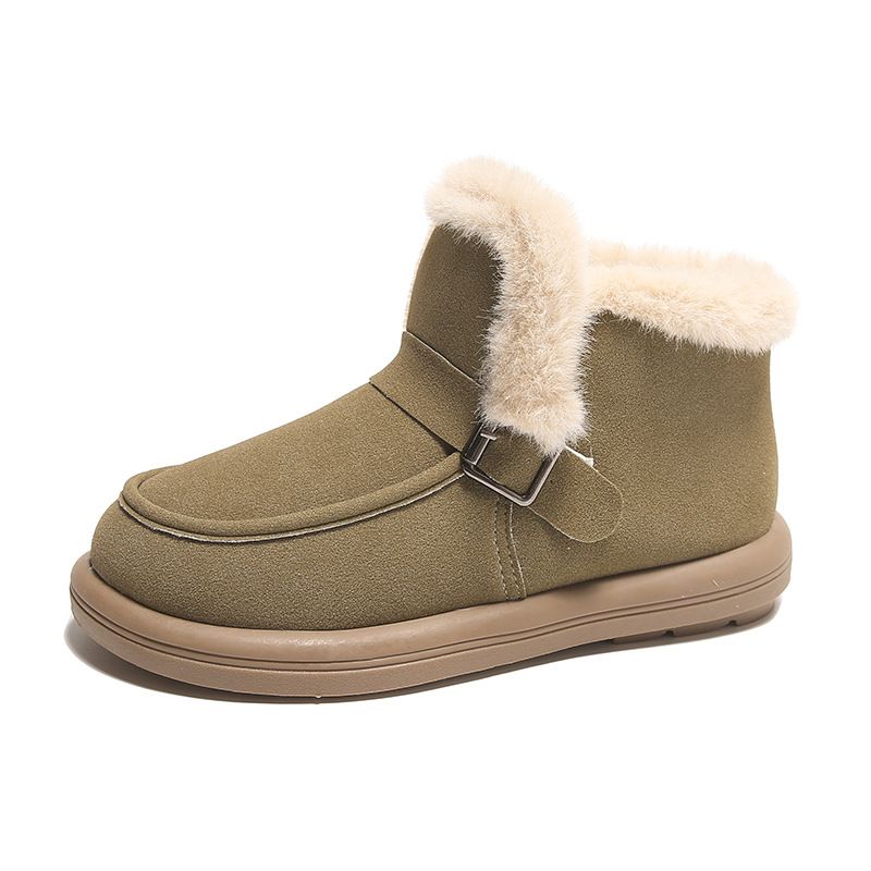 TIOZONEY - Zapatillas cálidas cortas de chiporro para mujer.