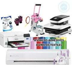 SILHOUETTE - Plotter de corte cameo 5 Rosada full sublimación k6