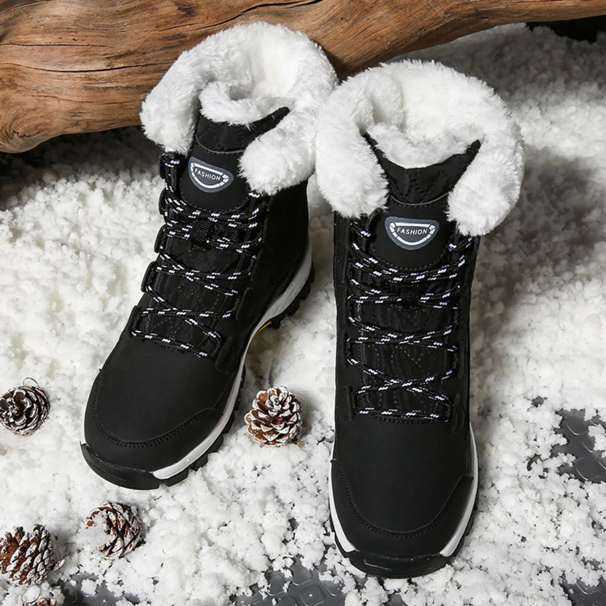 TIOZONEY - Botas de algodón de nieve para Mujer