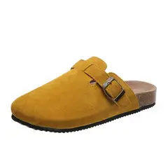 TIOZONEY - Sandalia Mujer -Amarillo.