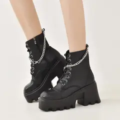 TIOZONEY - Botas Mujer  - Negro.