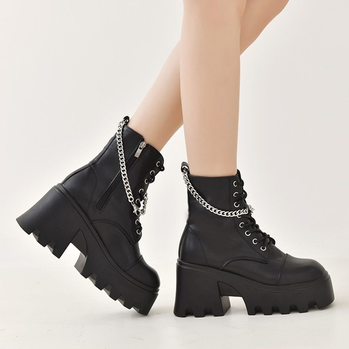 TIOZONEY - Botas Mujer  - Negro.