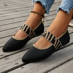 TIOZONEY - Sandalia Mujer -Negro