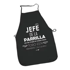 GENERICO - Pechera Delantales Personalizada Con Bolsillos Negro